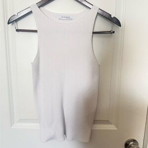 Banana Republic Cream Ribbed Tank Top